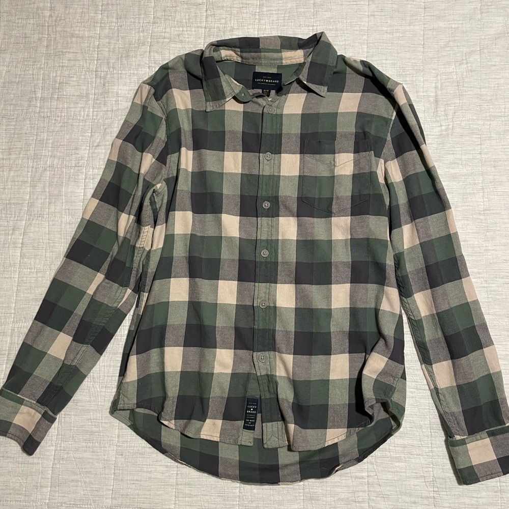 Lucky Brand checked flannel shirt